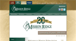 Desktop Screenshot of missionridge.org